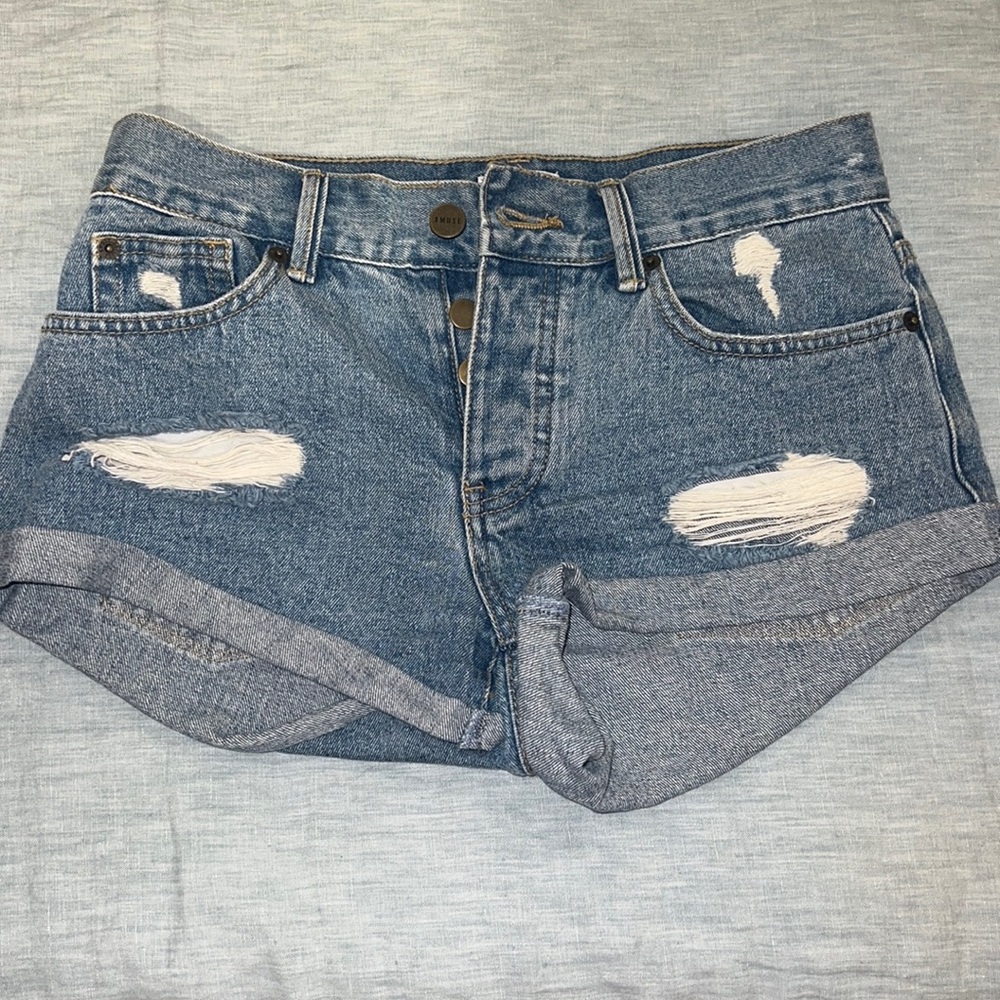 Womens denim shorts